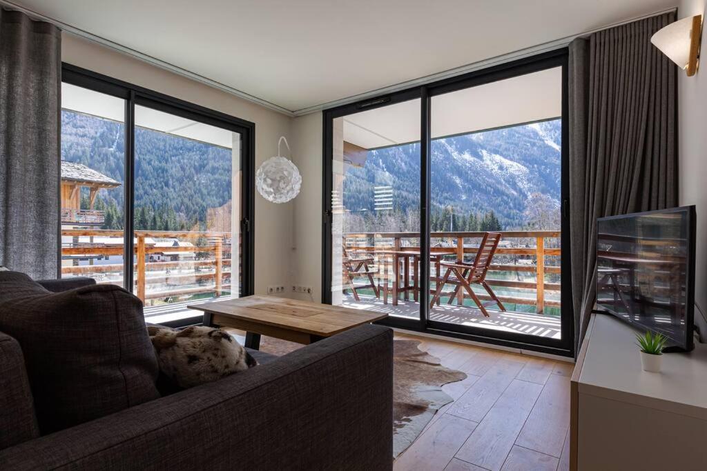 Modern 2Br 5* Pool Gym Spa Garage Mont-Blanc View Σαμονί Εξωτερικό φωτογραφία