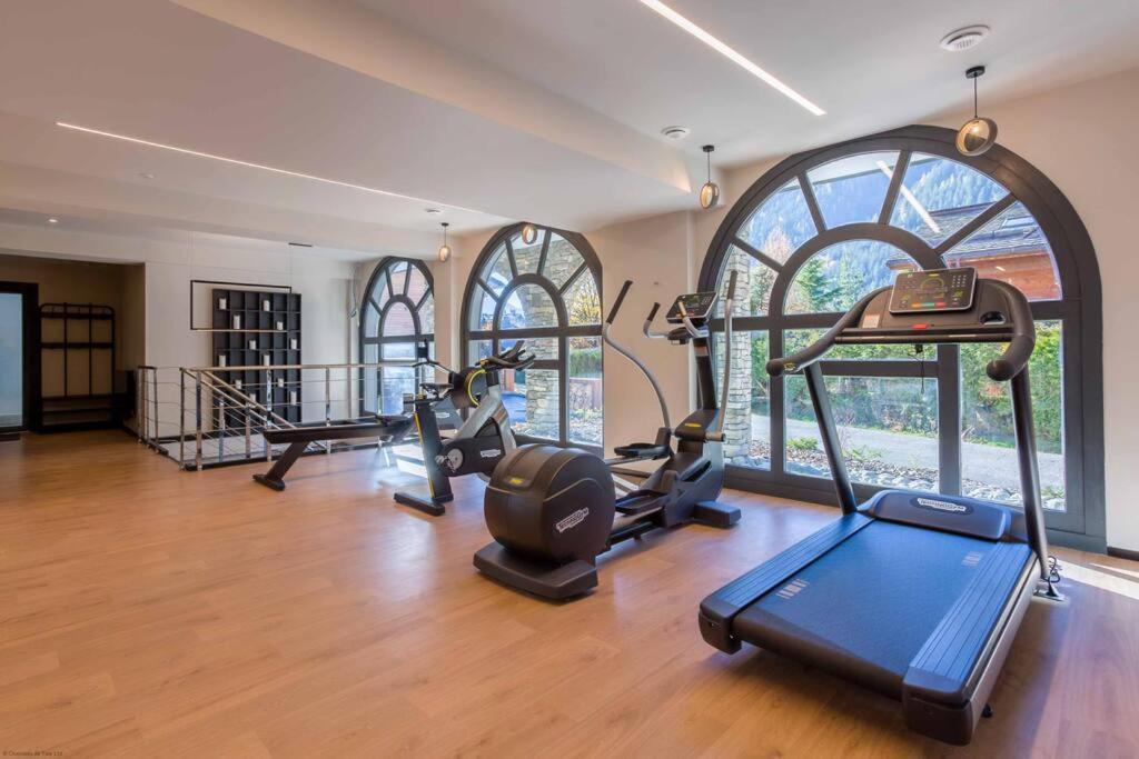 Modern 2Br 5* Pool Gym Spa Garage Mont-Blanc View Σαμονί Εξωτερικό φωτογραφία